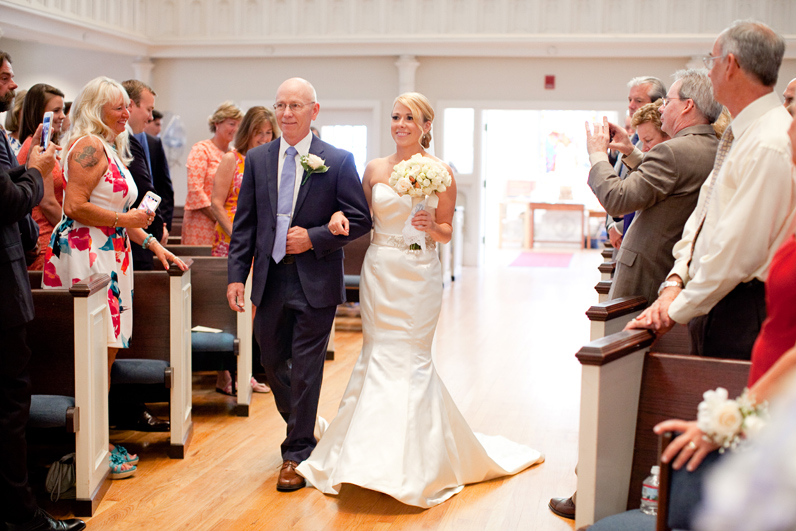 bride and father processional