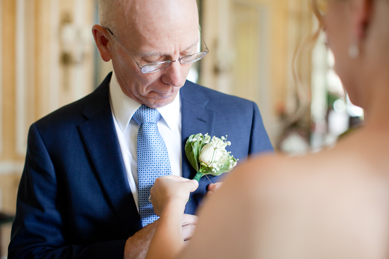 father of the bride with boutonniere