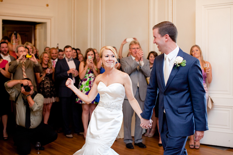 bride and groom introduction - tupper manor