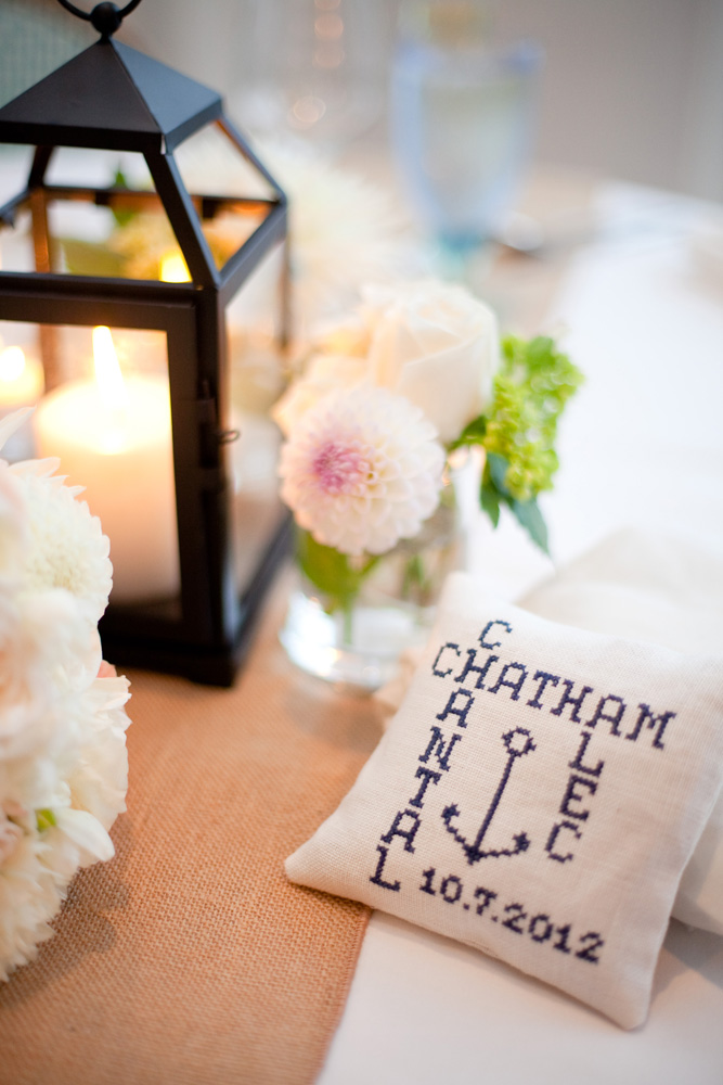 embroidered wedding pillow